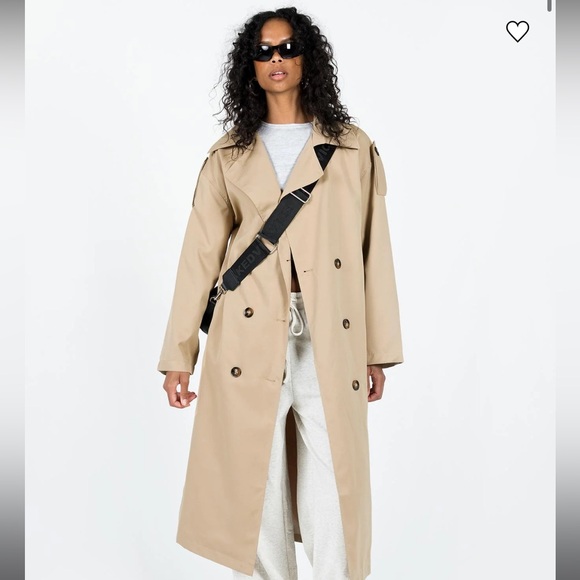 Princess Polly Jackets & Blazers - Princess Polly Beige Trench Coat